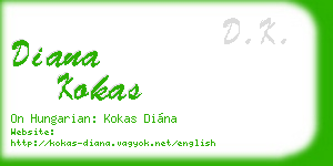 diana kokas business card